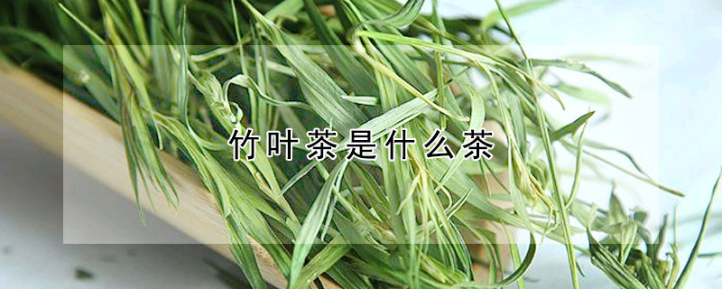 竹葉茶是什麼茶