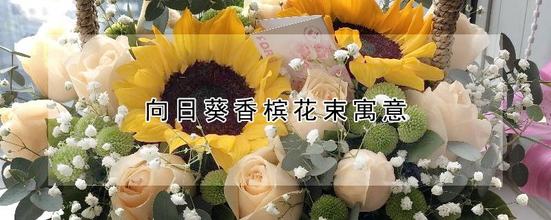 向日葵香檳花束寓意